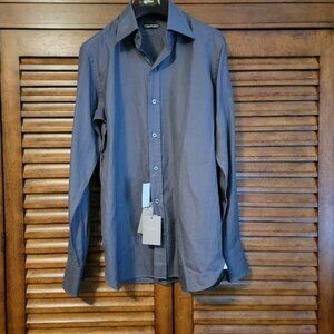 TOM FORD MENS SHIRT Gray Color Size 39 15 1/2 NEW w/ Tags